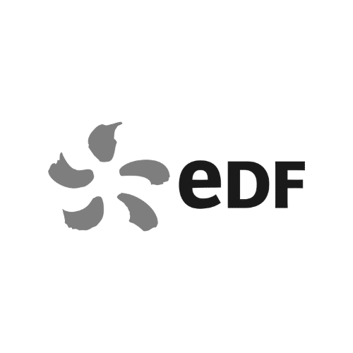 Logo EDF, Électricité de France est une société anonyme française de production et de fourniture d'électricité