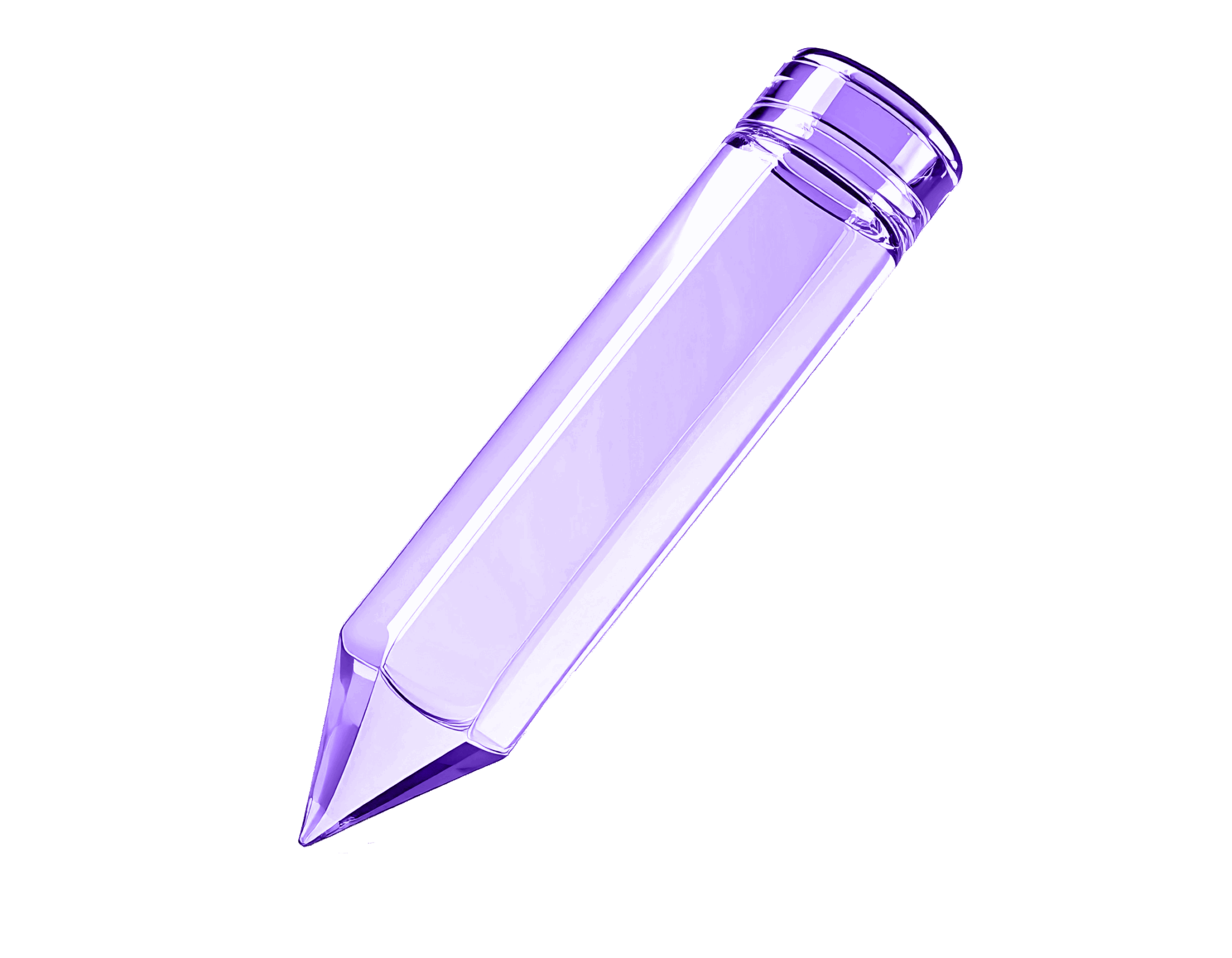 Crayon WOW 3D violet transparent